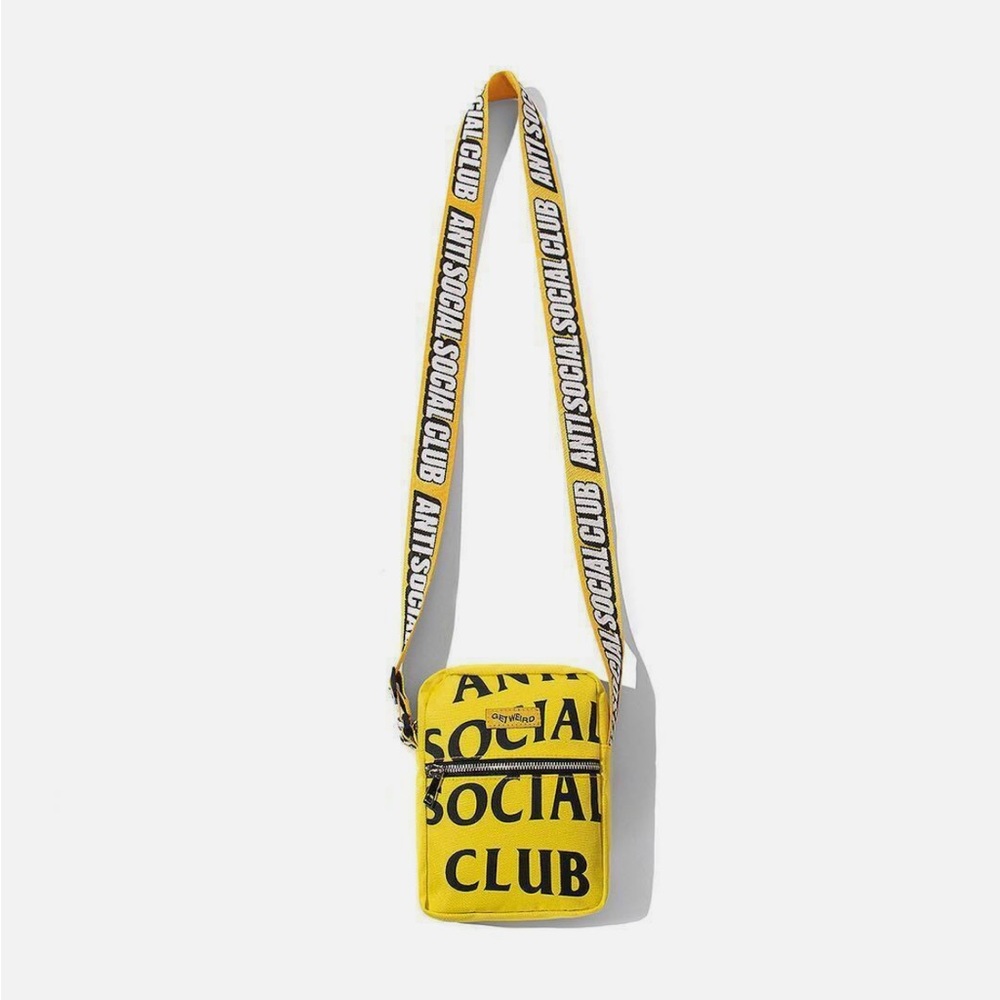Anti Social Social Club It's The Remix Side Bag Yellow (ASSP136) One Size